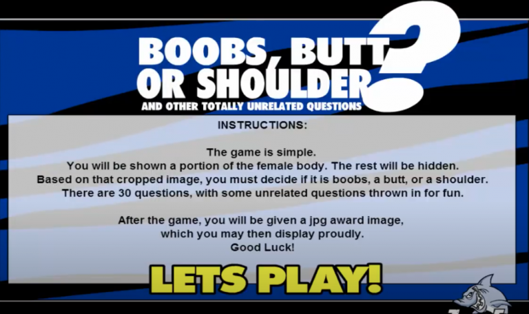 People Play “Boobs, Butt or Shoulder”